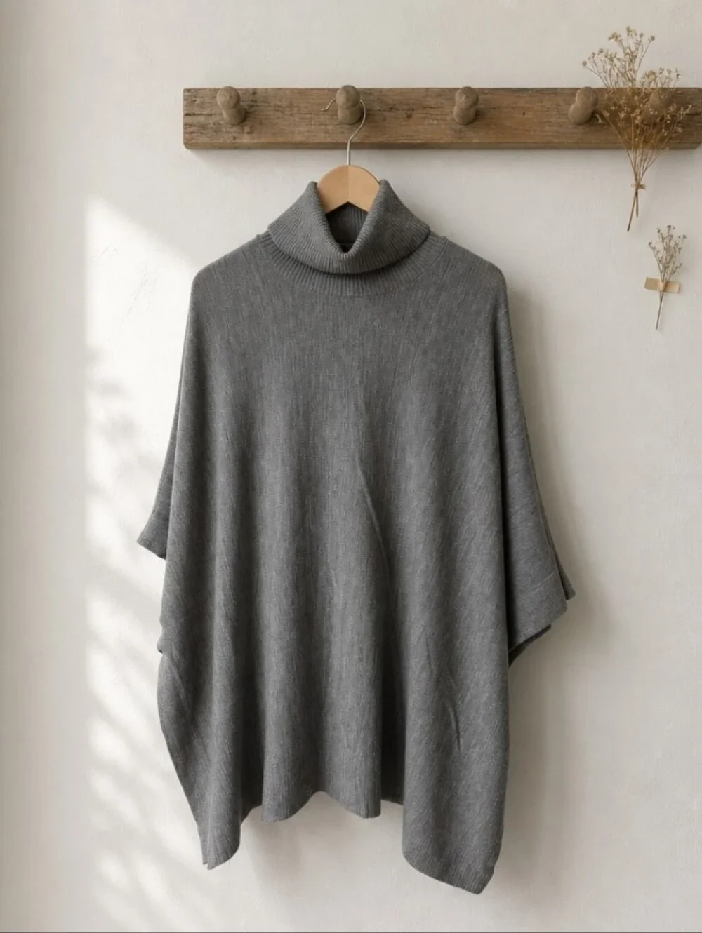 Ann Taylor Wool Turtle Neck Poncho size xs/s